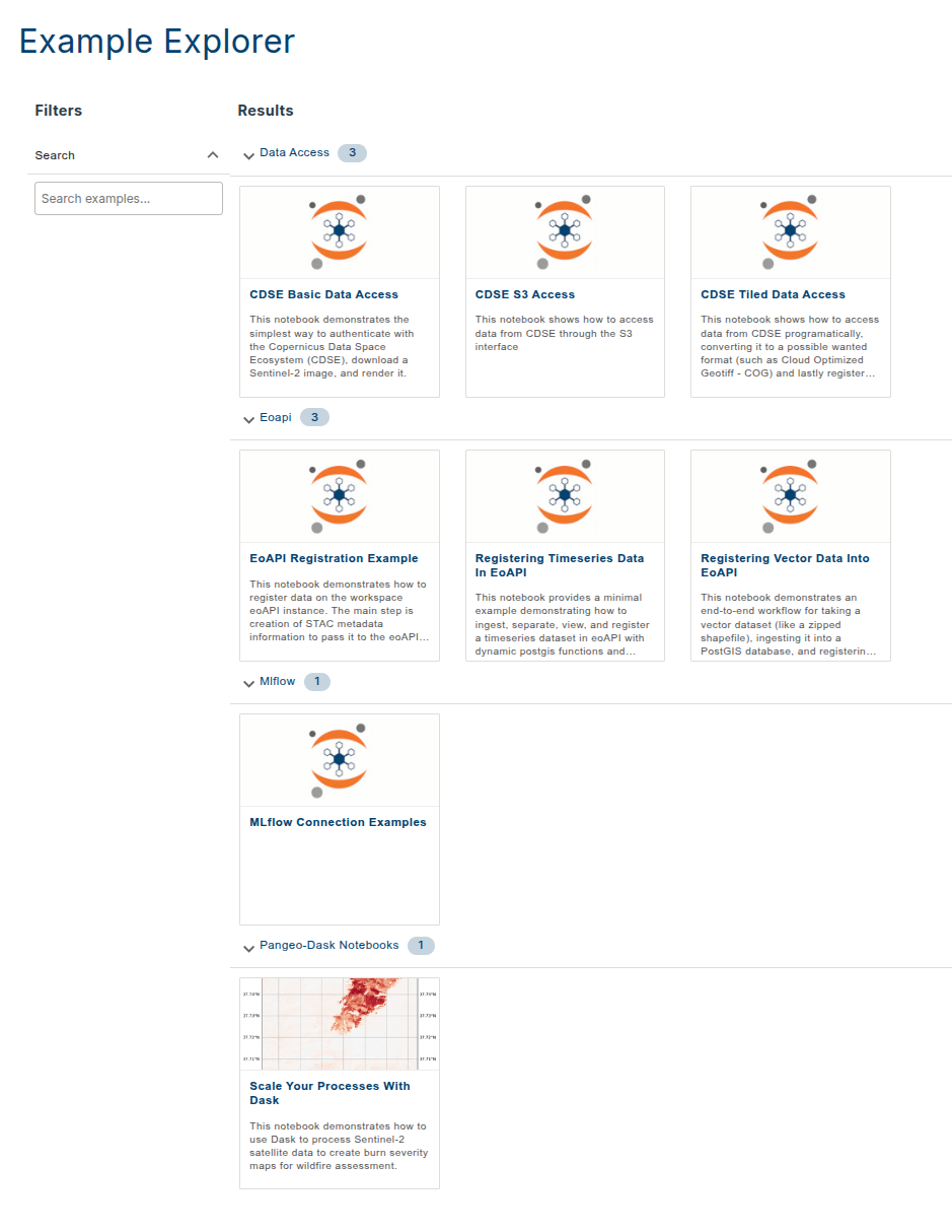 Example explorer