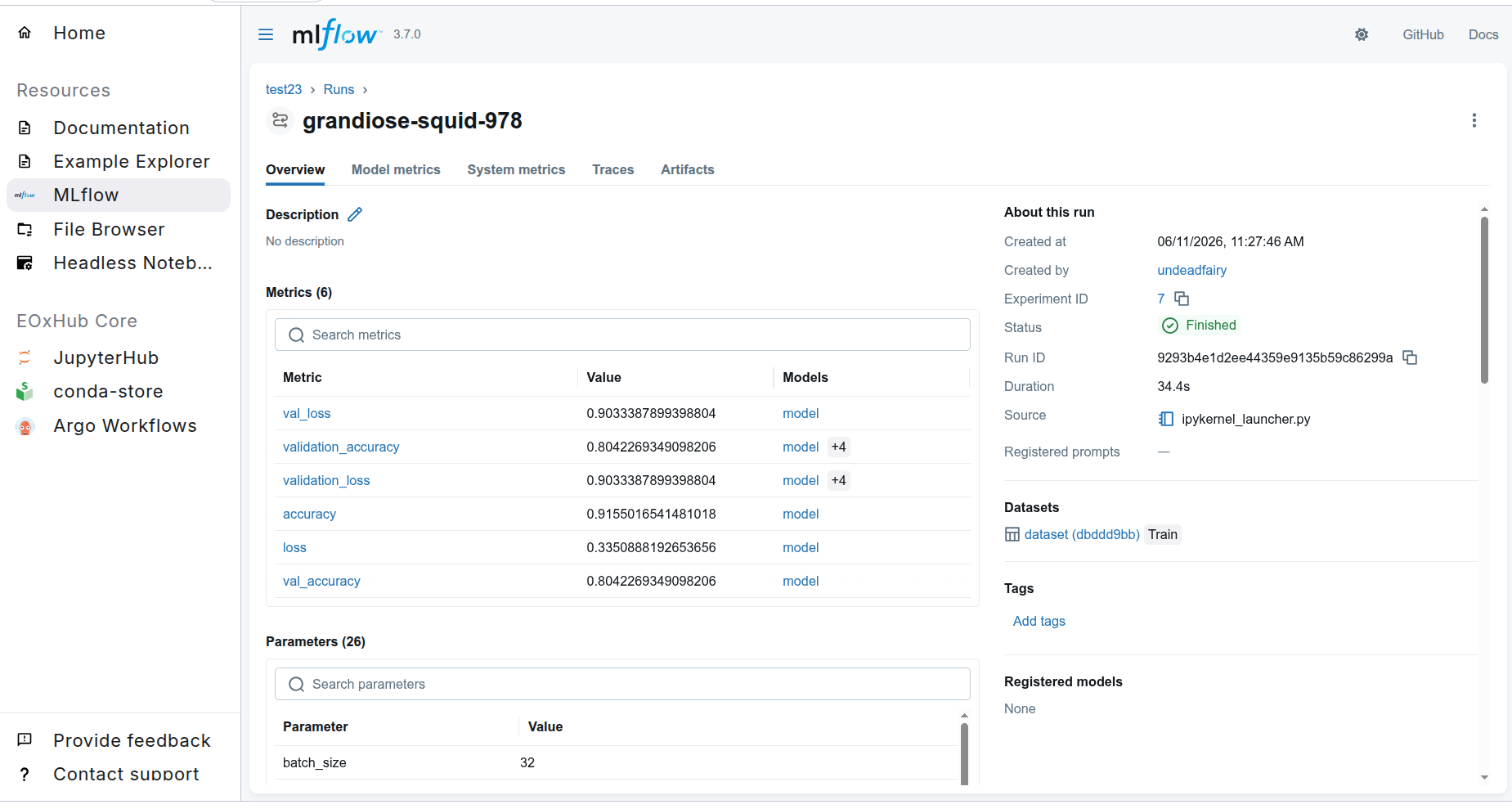 MLFlow Experiments