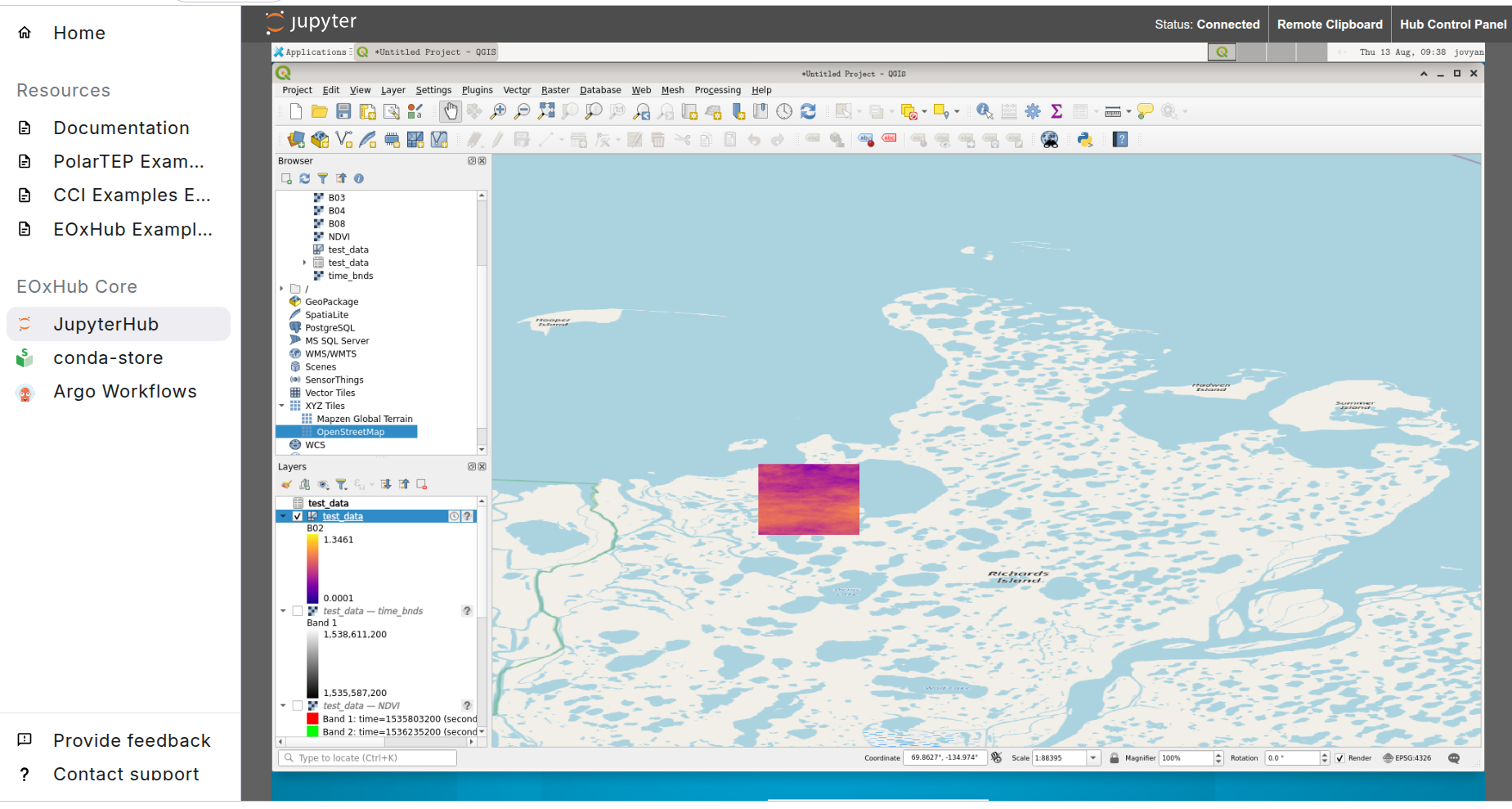 QGIS in JupyterLab